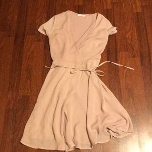 Blush wrap dress